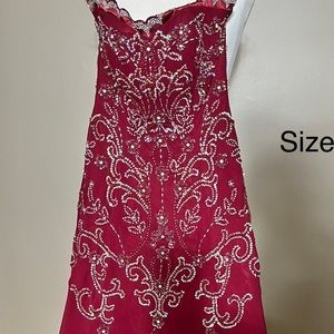 Brand new dress in burgundy color